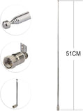 Superbat FM Telescopic Antenna Kit 75 Unbal F Type Connector DAB Radio Replacement Antenna for TV AM FM Radio Stereo Receiver Bose Wave etc.