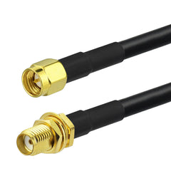 Superbat SMA female bulkhead to SMA male pigtail Cable RG58 10m