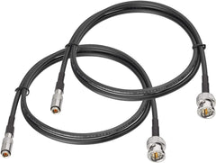 SUPERBAT 3G 6G SDI-Kabel, 75 Ohm, BNC-Kabel, DIN 1.0/2.3 auf BNC-Stecker, SDI-Kabel (Belden 1855A), 3 Fuß, für Blackmagic BMCC/BMPCC Video Assist 4K-Übertragungen, HyperDeck-Kameras, 2er-Pack