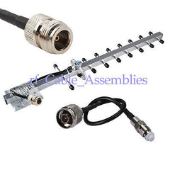 12DBi 4G/3G UMTS Yagi Antenna N female + Pigtail cable N male to FME female New