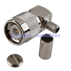 Superbat TNC Crimp male Right Angle connector for LMR195/RG58 cable