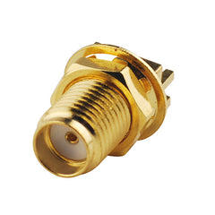 Superbat 10pcs SMA female end launch jack bulkhead for .062  PCB Mount short board