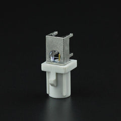 Superbat Fakra Plug Male End Launch PCB mount Right angle white Radio connector Phantom