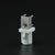Superbat Fakra Plug Male End Launch PCB mount Right angle white Radio connector Phantom
