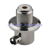 Superbat UHF SO239 Weibliche RA solder LMR195 RG58 RG400 Kabel Stecker für antenne montieren