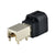Superbat HSD RF Car Connector Fakra 4pin Black Male Plug PCB mount RA for Analog Radio