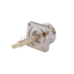 Superbat 7/16 Din Female panel mount with long extended pin