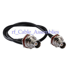 Superbat BNC Jack bulkhead to BNC Female Jack pigtail RG58 cable 45cm for wifi antenna