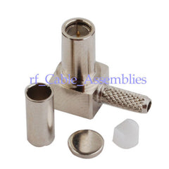 Superbat MS-147 Crimp Plug male right angle RF connector RG174 RG316 cable for Wireless