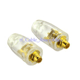 Superbat 1Set MMCX plug Connector Straight Transparent shell For Shure SE315 earphone