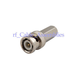 Superbat BNC Twist-on male connector for Cable LMR240