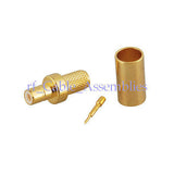 SMB Jack male Straight connector Crimp for LMR195 RG58 RG400 cable RF connector