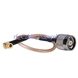 Superbat RP-TNC male female to SSMB female right angle pigtail cable RG316 for wireless