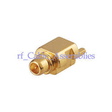 New MMCX Edge PCB Mount MMCX Plug Male straight RF Coax Connector Goldplated