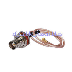 Superbat IPX/u.fl to BNC jack female bulkhead pigtail coax cable RG178 for Wlan Mini-PCI