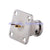 Superbat BNC male 4 Hole Panel Mount Plug with solder cup Audio RF Coax CONNECTOR