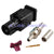 Superbat Fakra crimp Plug connector Black /9005 for RG316 RG174 LMR100