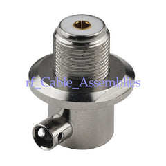 Superbat UHF Right angle Female solder RF connector SO239 for cable LMR300 UHF