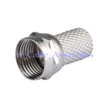 Superbat F-Typ RG6 Twist-on RG-6U Koaxial Coax Stecker für RG-6 RG6 RG 6 Zink-Legierung