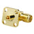SMA Female 4 hole panel mount Right Angle RF connector Solder .086" RG405 cable