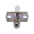 SMB female 2 hole panel mount Stainless Steel with long dielectric and solder Post