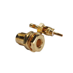 SMA Solder Jack Female Bulkhead for 1.13mm cable straight RF Coaxial Connector