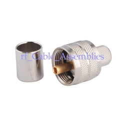 Superbat UHF Crimp Plug connector for LMR400