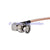 Superbat BNC plug RA to BNC male right angle connector RG142 cable jumper pigtail 1M wifi