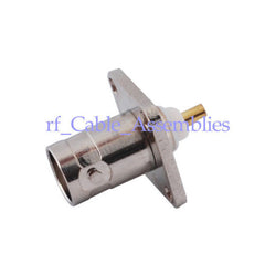 Superbat BNC 4 Hole Panel Mount Jack with solder cup