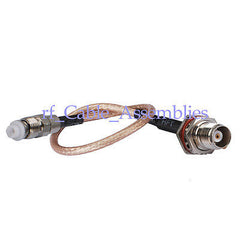 Superbat TNC jack female bulkhead to FME female pigtail Cable RG316 15cm for wifi antenna