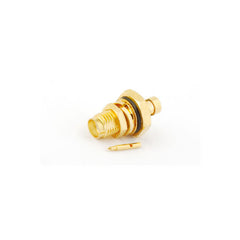 RP-SMA Solder female (male pin) bulkhead O-ring RF connector for .141" cable RG402