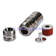 N Clamp female connector for RG58,RG142,RG400,LMR195 cable
