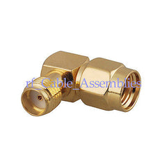 RF SMA adapter SMA female to RP SMA male right angle plug RA RF Coax Connector