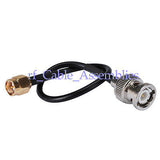 Superbat BNC Plug to SMA Plug pigtail Cable RG174 100cm for 3G / GSM / Wifi Anetnna