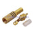 3.5mm-RCA straight plug crimp Yellow for the cable RG59 Audio Adapter Connector