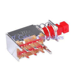 10x Red Push Button Switch 6 Pins Latching DPDT Tact Tactile Self-locking (DPDT)