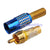 RCA straight male crimp Blue connector for cable 50-5