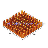 28x28x5.8mm Aluminum Heatsink Heat Sink w adhesive Router Computer Cooling