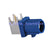 Superbat Fakra "C" Plug male PCB mount right angle Blue for GPS telematics or navigation