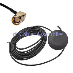 GPS Aktive Antenne mit SMA Stecker rechtwinklig 5M für GPS Empfänger/Systeme Neu