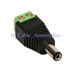2.1mm x 5.5mm DC Power male Jack Connector Adapter for CCTV Camera