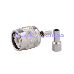 Superbat TNC Plug male Straight RF connector Crimp cable LMR100 RG316 RG174 1.13 1.37mm