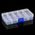 Compact Adjustable 10 Compartments Plastic Storage Box Jewelry Tool Container