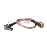 Superbat MS-147 plug right angle to RP-SMA Plug jack pin pigtail cable RG316 for wireless
