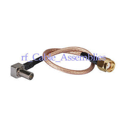 Superbat MS-147 plug right angle to RP-SMA Plug jack pin pigtail cable RG316 for wireless