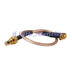 Superbat MMCX male right angle to SMB male plug pigtail Coax cable RG316 for Wi-Fi Radios