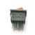 10X 2-Way/Position Rocker Power Switch 3A 250V Boatlike Switch 3 Pin Red Square