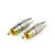 Superbat 2 pcs RCA Plug male Audio Video Locking Cable Connector NEW