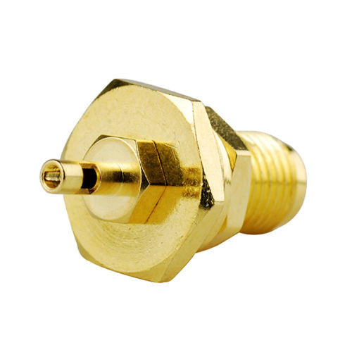 SMA Female Jack Thru Hole PCB Mount Bulkhead Right Angle Long Version