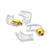 Superbat 1pair Transparent shell MMCX Connector RA For Shure SE215 SE315 UE900 earphone